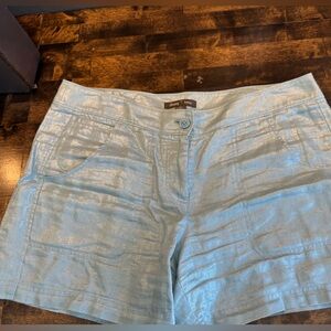 Light Blue Shimmer Shorts